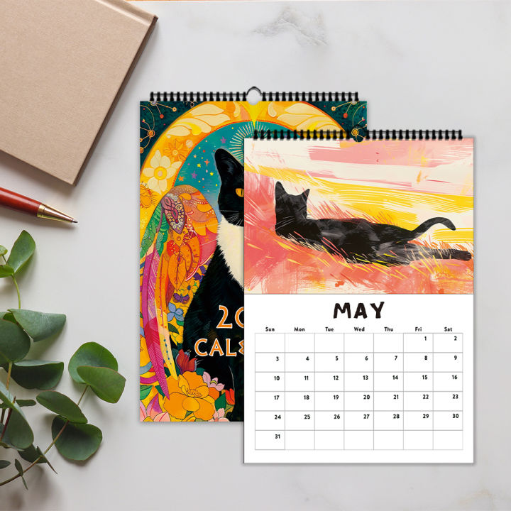 1pc%202026%20Wall%20Calendar,Hand-Drawn%20Cute%20Cat%20Series,12%20Beautiful%20Designs,Perfect%20Gift%20for%20Cat%20Lovers,Birthday,Christmas%20&%20New%20Year%20-%20Image%203