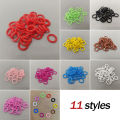 100Pcs Pigeon Foot Rings Elastic 8mm Mixed Colors Identification Rings for Carrier Racing Pigeons Quails Birds Appliances. 