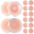 Women Breast Petals Lift Nipple Cover Invisible Petal Adhesive Strapless Backless Stick on Bra Silicone Breast Stickers Reusable. 
