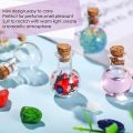 10Pcs Small Glass Bottles Miniature Potion Bottle Mini Cork Glass Vials Wedding. 
