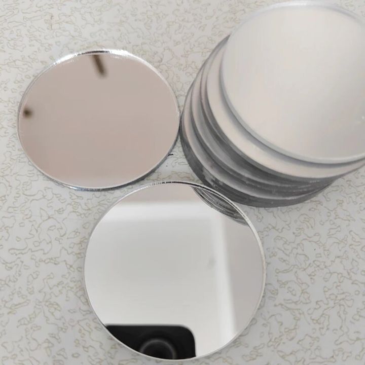 5Pcs%20Diy%20Mobile%20Phone%20Case%20Self-Adhesive%20Lens%20Sticker%20Portable%20Makeup%202mm%20Round%20Mirror%20Sticker%20Mirror%20Decal%20For%20Smartphone%20-%20Image%202