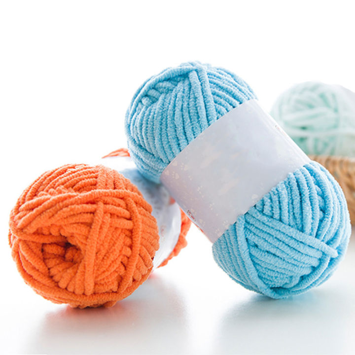 50g%20Thick%20Velvet%20Yarn%20Handmade%20DIY%20Knitting%20Yarn%20Wool%20Line%20Baby%20Scarf%20Hat%20Soft%20Chenille%20Yarn%20Knit%20Wol%20-%20Image%203
