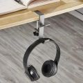 Gaming Headset Support Aluminum Hang Headphones Cradle Adjustable Headset Support Under Desk Headset Rack Holder Bracket. 