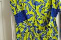 dark blue & mehndi green colour combination shirt for women, medium in size, lawn for the summer collection. 