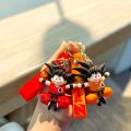 TERA 13 Kids Keychain For Girls 2 Piece Cartoon Keychain For Boys Return Gifts Keychain For Kids Cute Orenge And Grey Color  Tom and Jerry key chain| Pack of 2 |Gift item  Mixed Cartoon Silica gel Keychain Backpack DIY Pendant. 