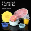 Silicone Cover Stretch Lids Reusable Durable For Fresh Food Leftovers Keep Food Fresh Washable Cookware Bowl Microwave Cover. 