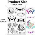 1pc Moon Phase Crystal Rubber Stamp Magic Hands Star Vintage Clear Transparent Silicone Seals Stamp for Journaling Card Making. 