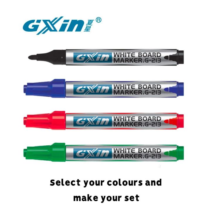 GXin%20G-213B%20Black%20Refillable%20Whiteboard%20Marker%20Pen%20-%2012%20Pieces%20-%20Image%203