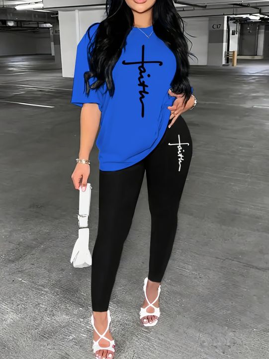 Women's%20Sports%20Outfit%20Set,%20Plus%20Size%20Abstract%20Figure%20Print%20long%20Sleeve%20T-shirt%20Top%20&%20Medium%20Stretch%20Comfy%20Pants%20Fitness%20Outfit%20-%20Image%204