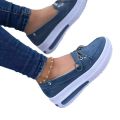 New Style Women Wedges Platform Sneakers Female Summer Lace-up Sport Shoes Ladies Comfort Casual Shoes Zapatillas Mujer 1712. 