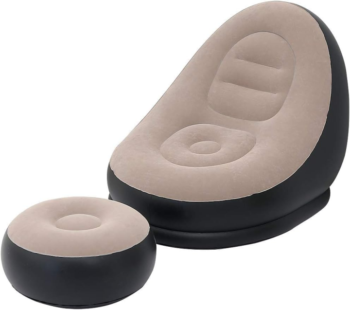 2Pcs%20Lazy%20Sofa%20Inflatable%20Chair%20Folding%20Recliner%20(Sofa%20+%20Footrest)%20Outdoor%20Sofa%20Bed%20with%20Footrest%20Indoor%20and%20Outdoor%20Portable%20Folding%20Air%20Mattress%20Lunch%20Break%20Leisure%20Chair%20Set%20-%20Image%204