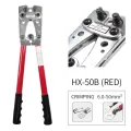 HX-50B cable crimper cable lug crimping tool wire crimper hand ratchet terminal crimp pliers for 6-50mm2 1-10AWG wire cable. 
