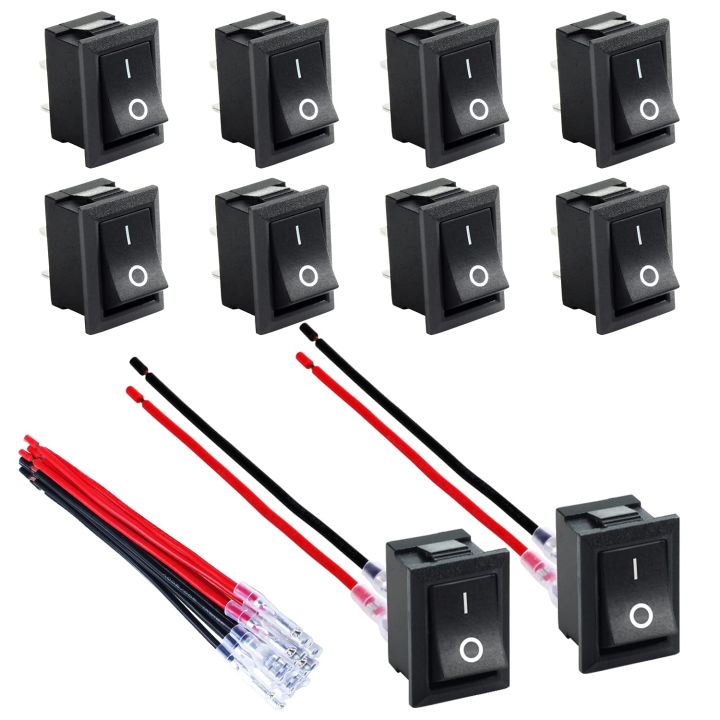 10pcs Mini Rocker Switch 12V 20A T85 2Pin SPST Small ON Off Switch 120V ...