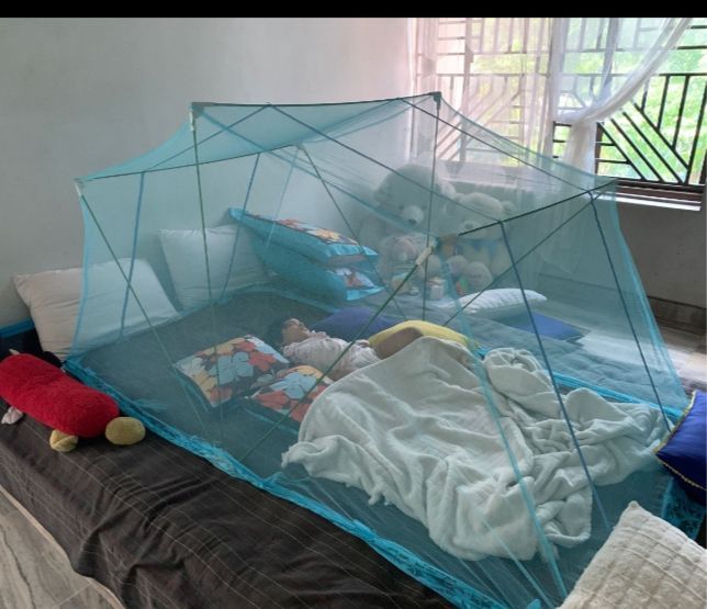 Mosquito net For 2 Person travel foldable stand mosquito net size 3.5/7 fit Portable Mosquito Net with Stand, Easy Install, Removable Pouch, Comfort Bed Accessory