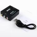 1080p HD RCA to HDMI Converter – AV to HDMI Adapter with Plug-and-Play, Full HD Video/Audio & Universal Compatibility. 