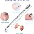 Cuticle Nippers and Cutter Kit, Ingrown Toenail File, Triangle Nail Polish Remover Cuticle Pusher Trimmer Stainless Steel Manicure Tools Set for Fingernails and Toenails. 