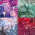24 Sheets Cardstock Paper Pad Dream Like Themed Single-sided Patterns Printing Decorative Paper Craft Paper Photo Album Decor.