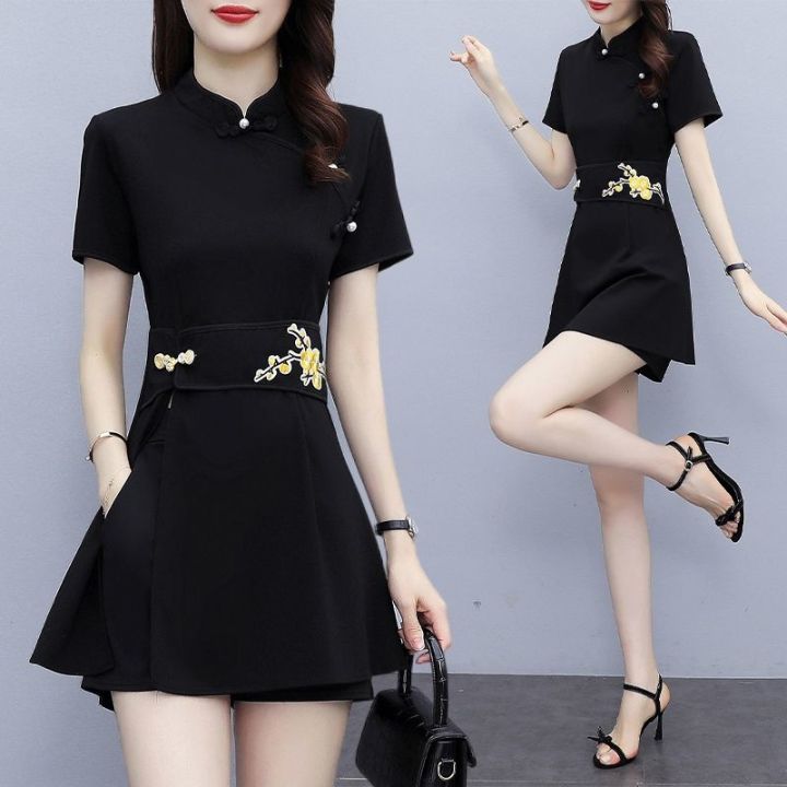 Women's%20Suit%20Chinese%20Style%20Clothes%20Two%20Piece%20Sets%202025%20Summer%20New%20Crop%20Top%20And%20Shorts%20Retro%20Cheongsam%20Outfits%20Matching%20For%20Women%20-%20Image%205