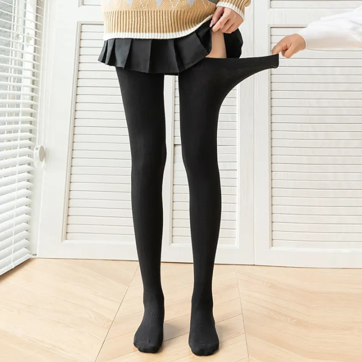 2Pairs%20Women's%20Stockings%20Winter%20Cotton%20Long%20Socks%20Over%20Knee%20Thigh-High%20Hosiery%20Spring%20Socks%20Leg%20Covers%20Female%20Wear%20Warm%20Socks%20-%20Image%202