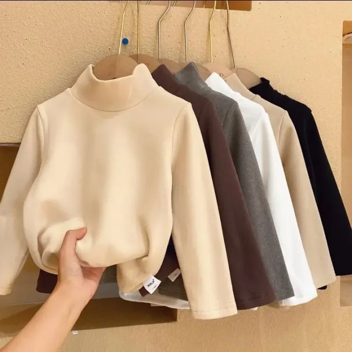 Kids%20Warm%20Velvet%20Inner%20Thermal%20Set%20For%20Boys%20Girls%20Half%20High%20Collar%20Long%20Sleeve%20Winter%20Wear%20-%20Image%202