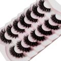 7 Pairs False Eyelashes Wispy Lashes Natural Look Fake Eyelashes Cat Eye Lashes Faux Mink Fluffy Strip False Lashes Pack. 