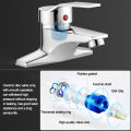 Household Bathroom Basin Faucet, with Dual Control for Hot and Cold Water, Made of High-quality Copper or Alloy Material. 