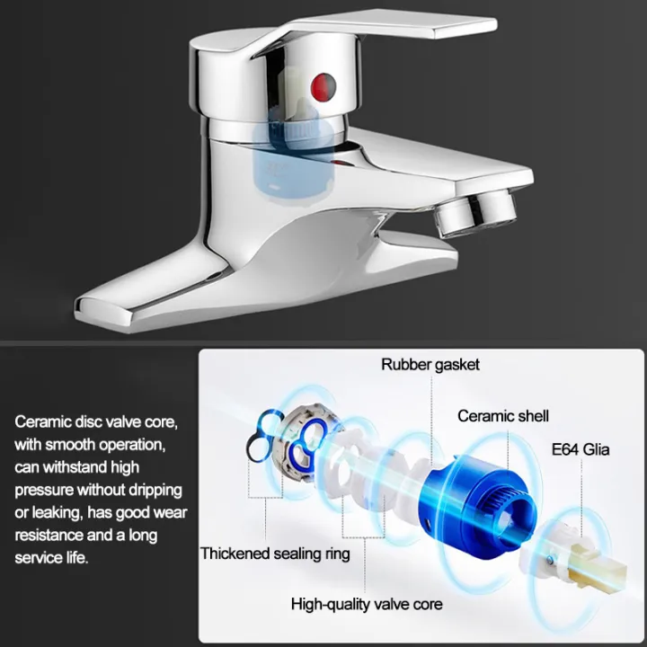 Household%20Bathroom%20Basin%20Faucet,%20with%20Dual%20Control%20for%20Hot%20and%20Cold%20Water,%20Made%20of%20High-quality%20Copper%20or%20Alloy%20Material%20-%20Image%202