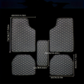 Kcimo 5Pcs Car Floor Mats PU Leather Waterproof Car Foot Pad Protector Pads Fashion Universal Car Carpet Cushion For All Seasons. 