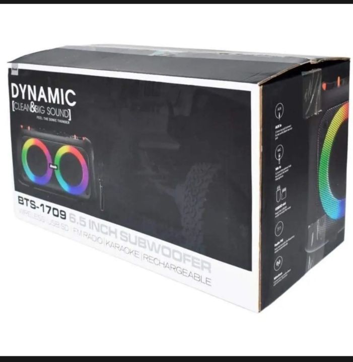 BTS-1709%20Bass%20Portable%20Subwoofer%20Bluetooth%20Karaoke%20Speaker%20with%20Wireless%20MIC%20Big%20Sound/Dynamic%20-%20Image%204