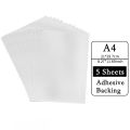 5PCS A4 DIY Water soluble embroidery stickers Sticky Water Soluble Embroidery Stabilizer Printable Paper Wash Away Stabilizer. 