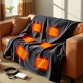 2025 New USB Heated Shawl Blanket, Electric Warming Wrap for Women Men, Rechargeable Battery Powered 3 Heat Settings. 