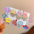 Spongebob Acrylic Hairpins Cartoon Patrick Star Anime Girls Barrettes Kawaii Hair Accessories Kids Birthday . 