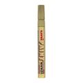 Uni Paint Marker ,Shiny Gold and White ,Marks on anything. 