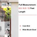 Creative Birds On Cups Metal Rain Chain Rain Catcher Gutter Roof Rainwater Catcher Chain Drainage Downspout Tool Outdoor Decor.