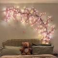 1PC 72/96/144LED Cherry Blossom Tree Lights USB Powered Dimmable LED Artificial Flower Branch Lamp for Bedroom Wedding Party. 