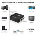 HDMI-compatible To AV RCA Adapter Converter 1080P Box RCA AV CVSB LR Video Composite AV Scaler Converter For PC HDTV Projector. 