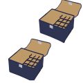 Multi Compartment Foldable Storage Box/Closet Organizer/Drawer Organizer, 12 Grids For Underwear Closet Storage For Bra, Panty Innerwear Organizer For Wardrobe (Multicolor). 