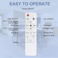 E27 AC85V-265V LED Ceiling Fan Light with Remote Control E27 Base 3 Color Dimmable Timer for Bedroom and Kitchen Fan Lights. 