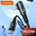 Toocki 20W PD 3.0 USB C Cable for iPhone 15 14 13 12 Pro Max Fast Charging Charger for MacBook iPad Pro Max Lightning Wire Cord.