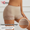 Flarixa Lace Safety Pants Under Skirt Boxers for Women Anti Chafing Shorts With High Waist Hip Lifting Panties Boyshorts.