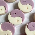 1pc Tai Chi Yin Yang Candle Silicone Molds - DIY Handmade Epoxy Resin Craft - Plaster Moulds for Home Decor and Party Supplies. 