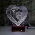 Customised Led 3d Acrylic Lamp | Table Lamp | Happy Birthday | Happy Anniversary | LED Trophy | LED Photo | LED Islamic Calligraphy. 