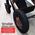 2Pcs Baby Stroller Wheel Cover Dustproof Wheelchair Tire Protector Infant Pushchair Pram Wheel Anti-Dirty Oxford Cloth Case Acce. 