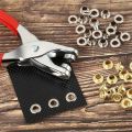 1 Set 1/4 Inch Grommet Eyelet Plier Set, Eyelet Hole Punch Pliers Kit With 100 Metal Eyelets, Grommet Tool Kit For Leather Cloth.