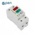 Adjustable over under voltage current protector 63A - genuine open brand digital circuit breaker. 