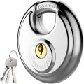 60MM Stainless Steel Heavy Duty Key Lock Padlock Waterproof Anti-theft Security Lock for Outdoor Storage Gym and Door Use.