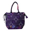 Violoet color- colorful Traditional Bag L12.5", H10.5", W4". 