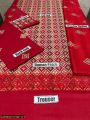 3 pcs bareeze LAWN embroidered unstitched suit. 