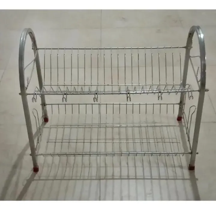 Steel Racks Daraz Beautiful Design Stainless Steel Dish Rack with 2 Tiers for Dish after ...