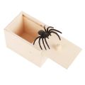 1PC New Trick Spider Funny Scare Box Wooden Hidden Box Prank Trick Horror Spiders Fun Game Halloween Party Decoration s.
